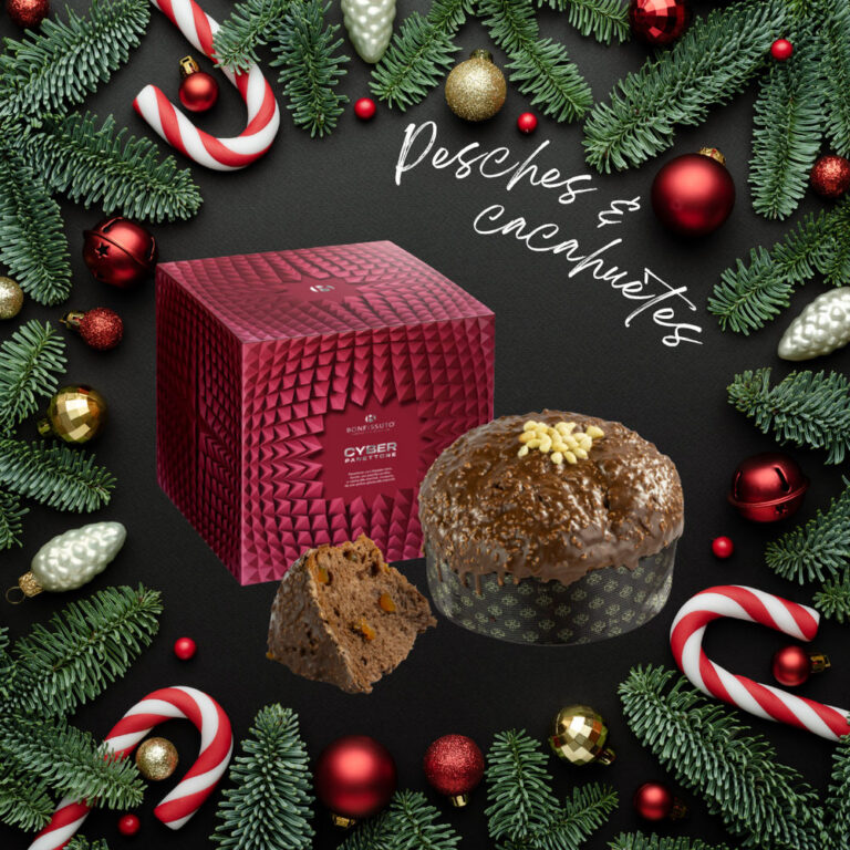 Panettone Pêches et cacahuètes